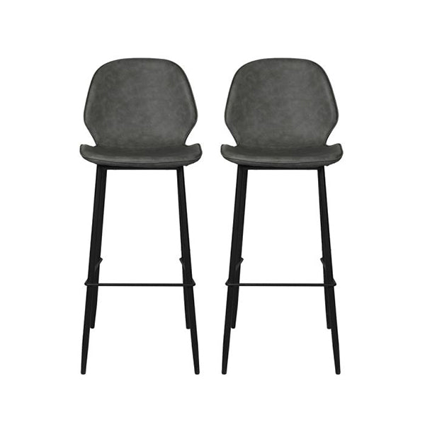 2X Bar Stool Counter Chair Pu Leather Kitchen Restaurant Padded Seat