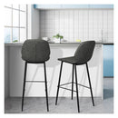 2X Bar Stool Counter Chair Pu Leather Kitchen Restaurant Padded Seat