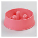 2X Pet Anti Gulp Feeder Bowl Dog Cat Puppy Slow Food Interactive Dish
