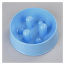 2X Pet Anti Gulp Feeder Bowl Dog Cat Puppy Slow Food Interactive Dish