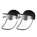 2X Outdoor Protection Hat Anti Fog Pollution Black