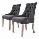 French Provincial Oak Leg Chair Amour Black