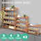 2X 3 Tier Bamboo Shoe Rack Shoes Organizer Storage Shelves Stand Shelf