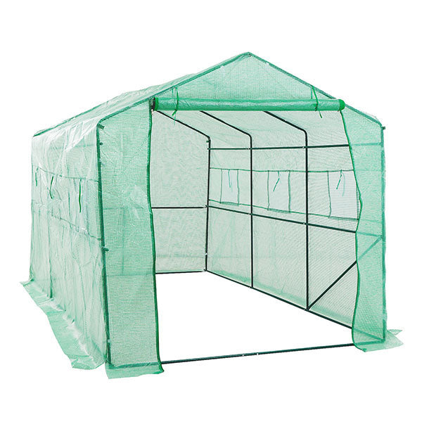 Greenhouse Pe Apex Roof Green