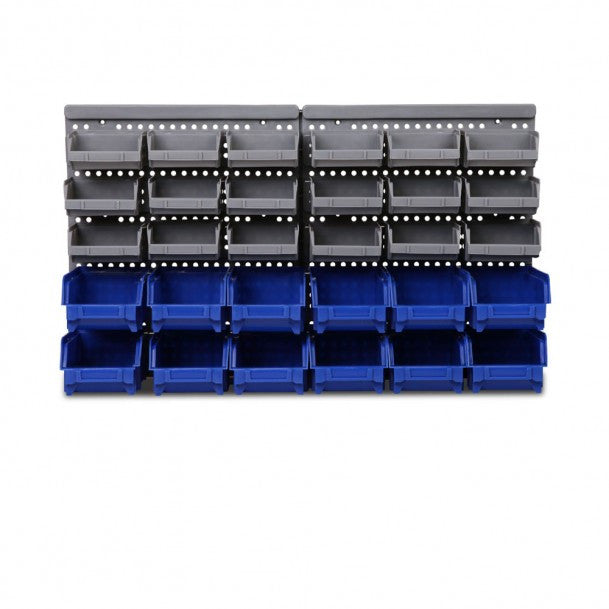 30-Bin Wall Mounted Storage Rack