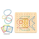 Tooky Toy Co Rubber Band Geoboard 18X18X3Cm