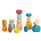 Tooky Toy Co Wooden Stacking Stones 16 Pcs 18X14X5Cm