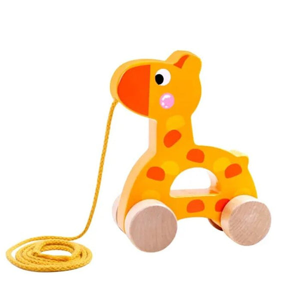 Tooky Toy Co Pull Along Giraffe 13X6X15Cm