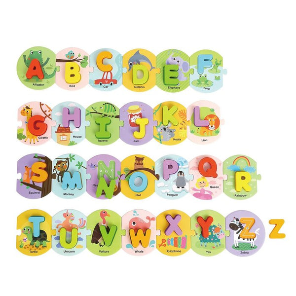 Tooky Toy Co Alphabet Puzzle 250X10X2Cm
