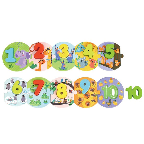 Tooky Toy Co Number Puzzle 100X10X2Cm