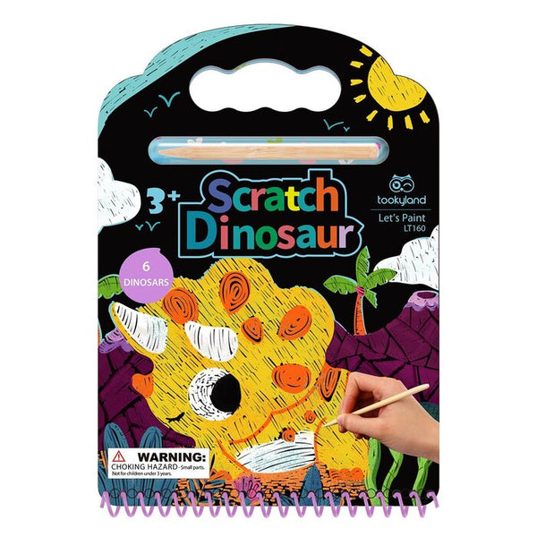 Tookyland Scratch Book Dinosaur 25X17X2Cm