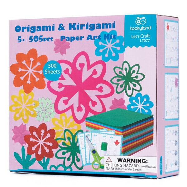 Tookyland Origami And Kirigami Paper Art Kit Flowers 17X17X8Cm