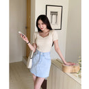 Trendywhere Slim Fit Sweetheart Neckline Top Freesize Xs To S