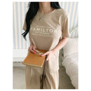 Trendywhere Letter Print Tee Freesize Xs To M