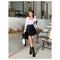 Trendywhere Back Banding Pleats Mini Skirt Freesize Xs To M