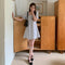 Trendywhere Square Neck Loose Fit Puff Sleeve Mini Dress Freesize Xs To M