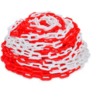30 M Plastic Warning Chain - Red And White