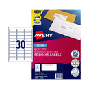 Avery Laser Label L7158 30Up Pack Of 100