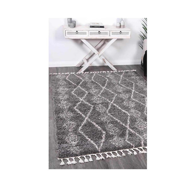 Kasbah Zara Tribal Grey Cream Rug