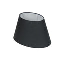 30Cm Tapered Oval Lamp Shade Black