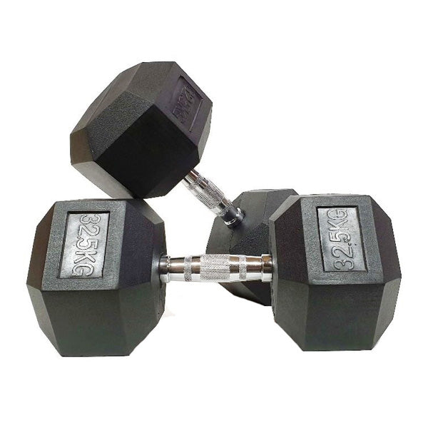 Morgan Rubber Hex Dumbbells Pair