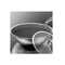 32Cm Stainless Steel Fry Pan Non Stick Interior Skillet With Glass Lid