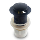 32/40mm Solid Brass Basin Pop-Up Waste with Overflow Matte Black