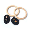 28mm Wooden Olympic Gymnastic Rings