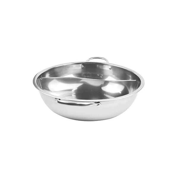 34Cm Stainless Steel Twin Mandarin Duck Hot Pot Without Lid