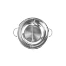 34Cm Stainless Steel Twin Mandarin Duck Hot Pot Without Lid