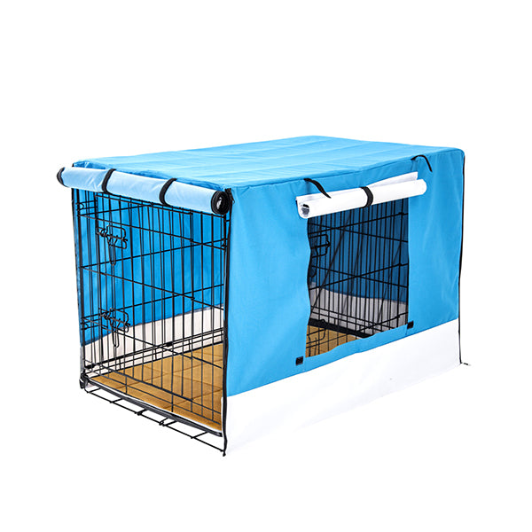 36 Inch Foldable Wire Dog Cage With Tray And Cushion Mat
