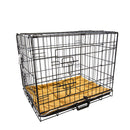 Foldable Wire Dog Cage with Tray And Cushion Mat