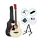38 Inch Natural Wood Acoustic Guitar Left Handed With Accessories Set