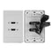 Double Hdmi Wall Plate With Dongle
