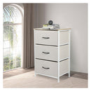 Storage Cabinet Tower Chest Of Drawers Dresser Tallboy 3 Drawer Beige