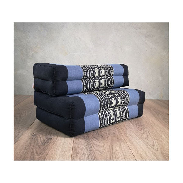 3 Fold Zafu Meditation Cushion Set Blueele