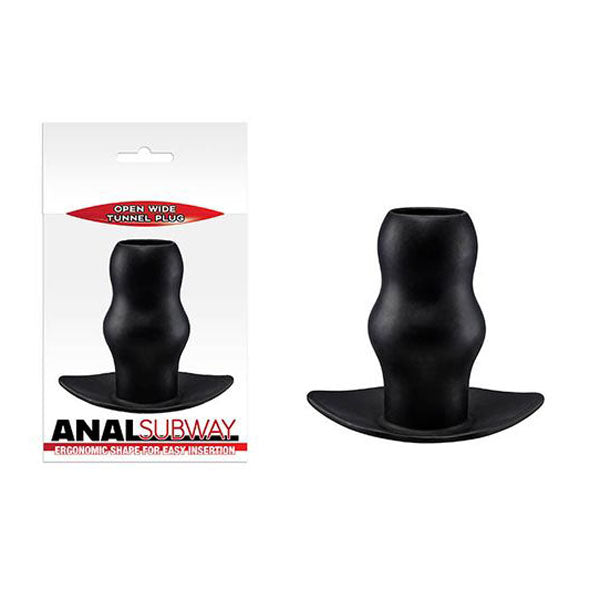 3 Inches Anal Subway Black Hollow Butt Plug