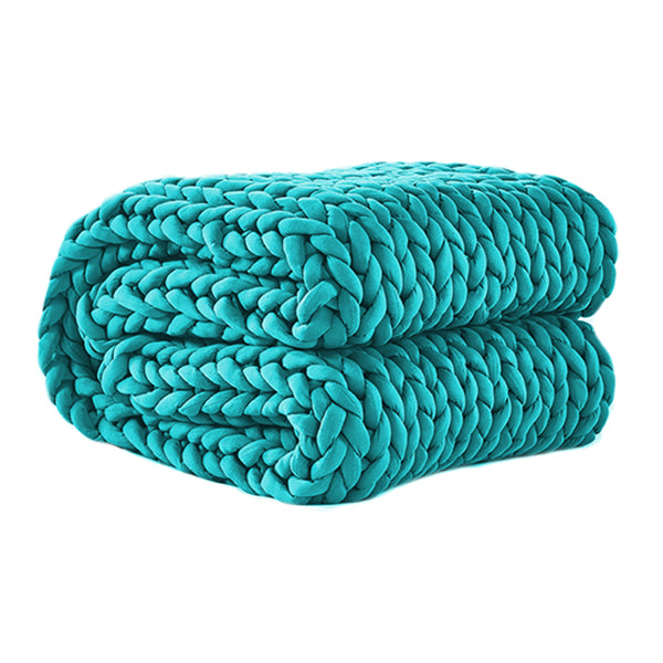 3 Kg Knitted Weighted Chunky Throw Blanket