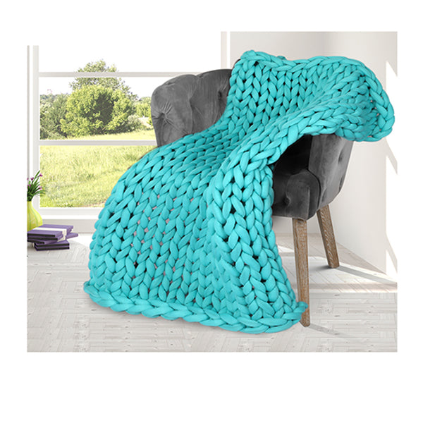 3 Kg Knitted Weighted Chunky Throw Blanket