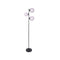 3 Light Black Metal Floor Lamp