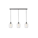 3 Light Clear Glass Pendant