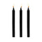 3 Packs Master Series Fetish Drip Candles Black