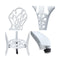 3Pc Outdoor Setting Cast Aluminium Bistro Table Chair Patio