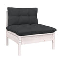 3 Pcs Garden Lounge Set With Cushions Solid Wood Pine