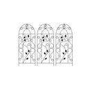3 Pcs Plant Climbing Racks Black 40 X 100 Cm Iron