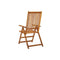 3 Pcs Solid Acacia Wood Garden Reclining Chairs