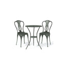 3 Piece Green Bistro Set Cast Aluminium