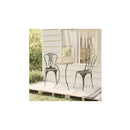 3 Piece Green Bistro Set Cast Aluminium