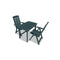 3 Piece Bistro Set Plastic Green