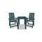 3 Piece Bistro Set Plastic Green